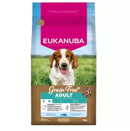 Eukanuba Grain Free S/M Ocean Fish 3 kg - Eukanuba kuivaruoat koiralle - 6213 - 1