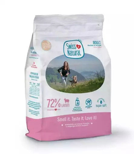 Swiss Natural Soft Adult lammas 4 kg koiran puolikostea täysravinto - Swiss Natural Soft - 3393 - 2