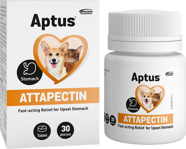 Aptus Attapectin kivennäisvalmiste koiran ja kissan ruoansulatushäiriöihin 30 tbl - Koiran mahan ja suoliston hyvinvointi - 1563 - 1