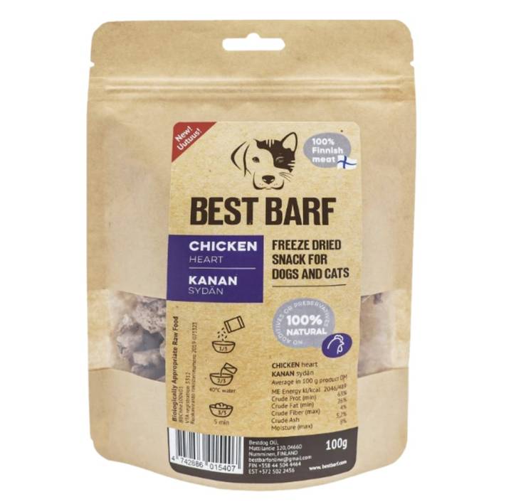 Best Barf Kanan sydän 100 g - Best Barf - 3593 - 1