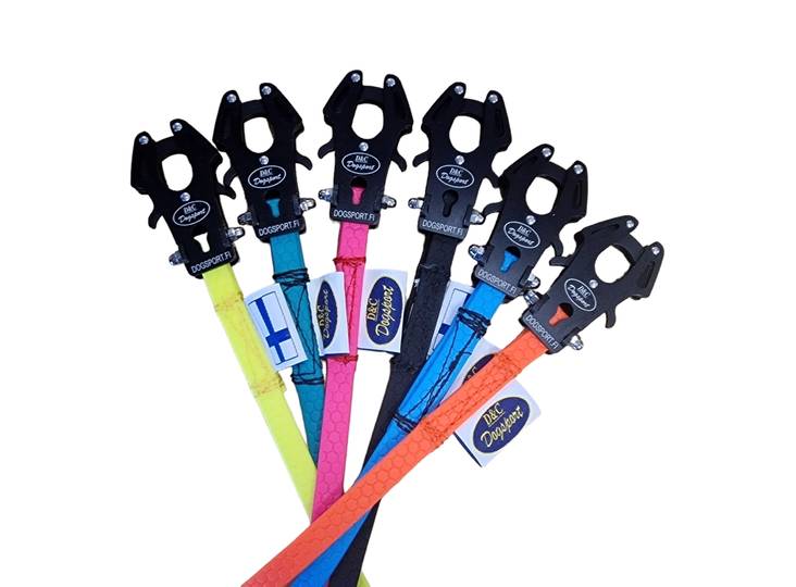 D&C Hexa Lite -talutin Mini Kong-lukolla 2 m, musta - Muut taluttimet - 3613 - 1