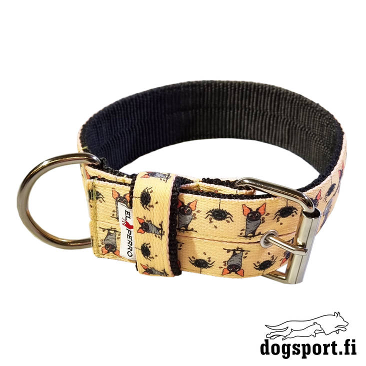 EL PERRO Solkipanta leveä lepakko 55 cm - Koiran tekstiilipannat - 1683 - 1