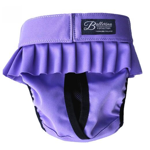 FinNero Ballerina juoksuhousut lila XXS - Koiran juoksuhousut ja urosvyöt - 1403 - 1