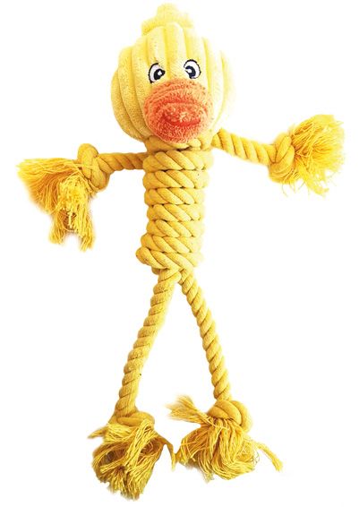 Happy Pet Rope Buddy köysilelu ankka - Koiran pehmolelut - 4873 - 1