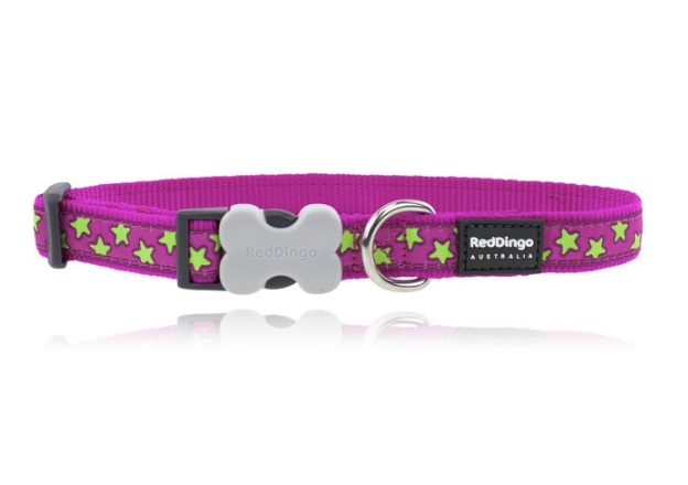 RedDingo Design panta tähdet pinkki 20-32 cm - Koiran tekstiilipannat - 3883 - 1