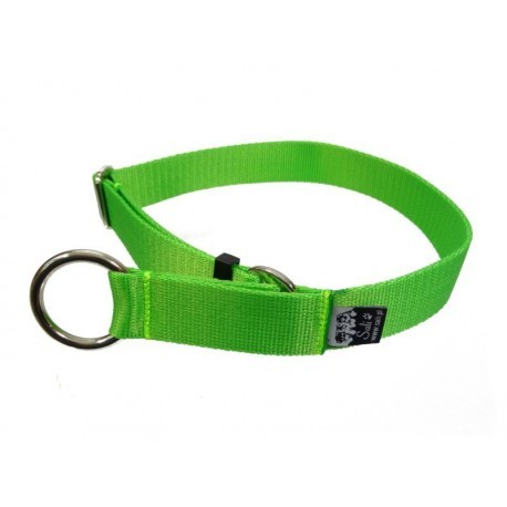 Sali Obro puolikiristävä panta 30 mm lime koko M - Koiran tekstiilipannat - 1133 - 1