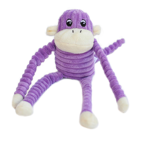 Zippy Paws Crinkle Monkey pehmolelu violetti - Koiran pehmolelut - 4233 - 1