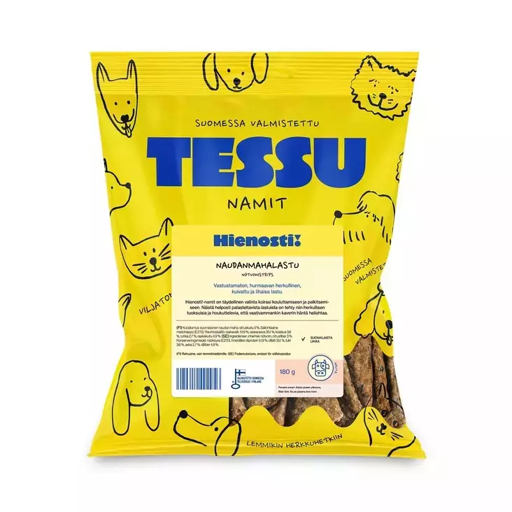 Tessu Hienosti! Naudanmahalastu 180 g - Kuivatut herkut - 2733 - 1