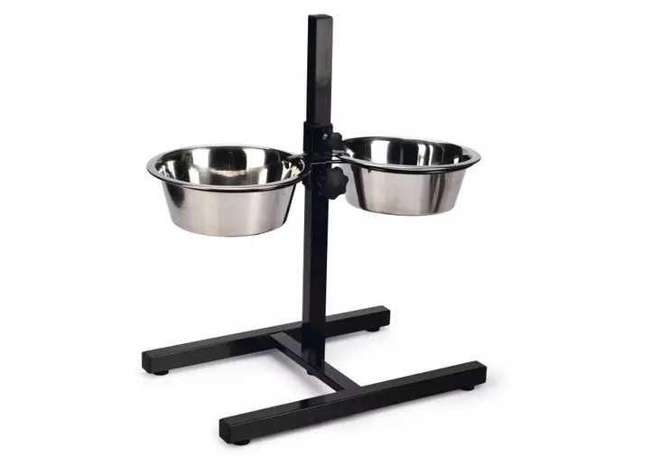 Beeztees Säädettävä ruokakuppiteline sis. 2 x 1,63 L kupit - Koiran kupit ja ruokailualustat - 5543 - 1