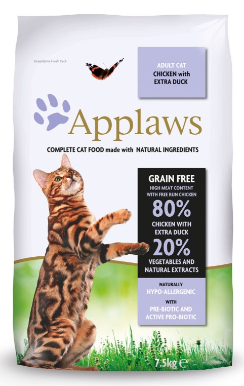Applaws Adult Cat kana & ankka 7,5 kg - Applaws - 5863 - 1