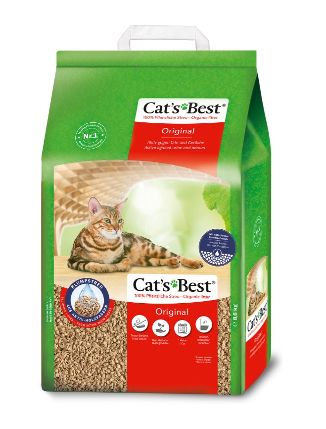 Cat's Best Original kasvikuitu kissanhiekka 8,6 kg/20 L - Kissanhiekat - 6033 - 1