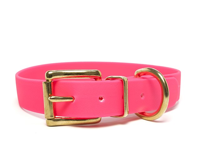 Biothane panta 25 mm pinkki 35-43 cm - Koiran tekstiilipannat - 6073 - 1