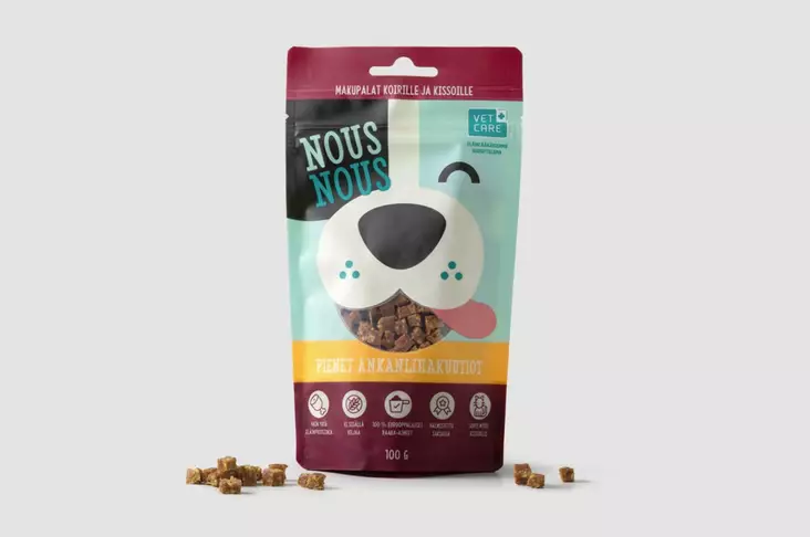 NousNous Pienet ankanlihakuutiot 100 g - Koulutusherkut - 2423 - 1