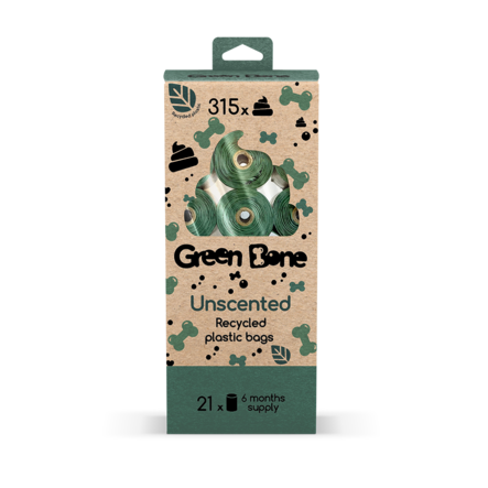 Green Bone kakkapussit 1kpl hajustamaton - Kakkapussit & kotelot - 4774 - 1