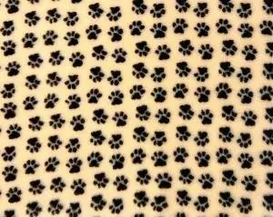 Vetbed karva-alusta beige ruskeat tassut 75 x 100 cm - Koiran pedit ja alustat - 6424 - 1