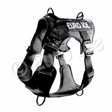 Euro Joe Taktinen valjas musta S - Koiran valjaat - 1124 - 1
