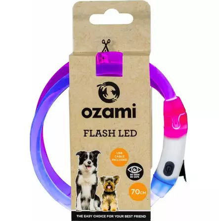Ozami Flash LED monivärinen valopanta 70 cm - Koiran valopannat - 6514 - 1