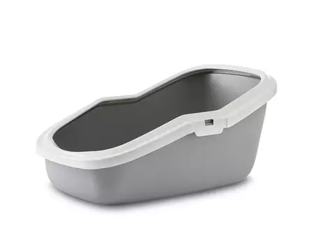 Savic Aseo kissan hiekkalaatikko harmaa 56 x 37 x 27 cm - Kissanvessat ja hiekkalaatikot - 2644 - 1