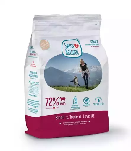 Swiss Natural Soft Adult nauta 4 kg koiran puolikostea täysravinto - Swiss Natural Soft - 3394 - 1