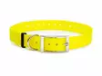 Muovitettu kaulapanta 25 mm keltainen - Koiran tekstiilipannat - 5474 - 1