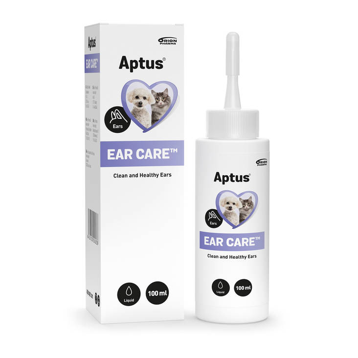 Aptus Ear Care hellävarainen korvanpuhdistusliuos koirille ja kissoille 100 ml - Koiran korvapuhdisteet - 1794 - 1