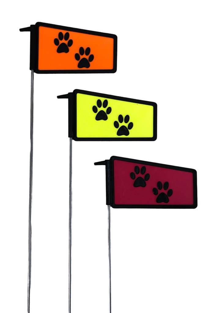 D&C Jälkipaalu muovi tassut, neon keltainen - Jälkipaalut - 464 - 1