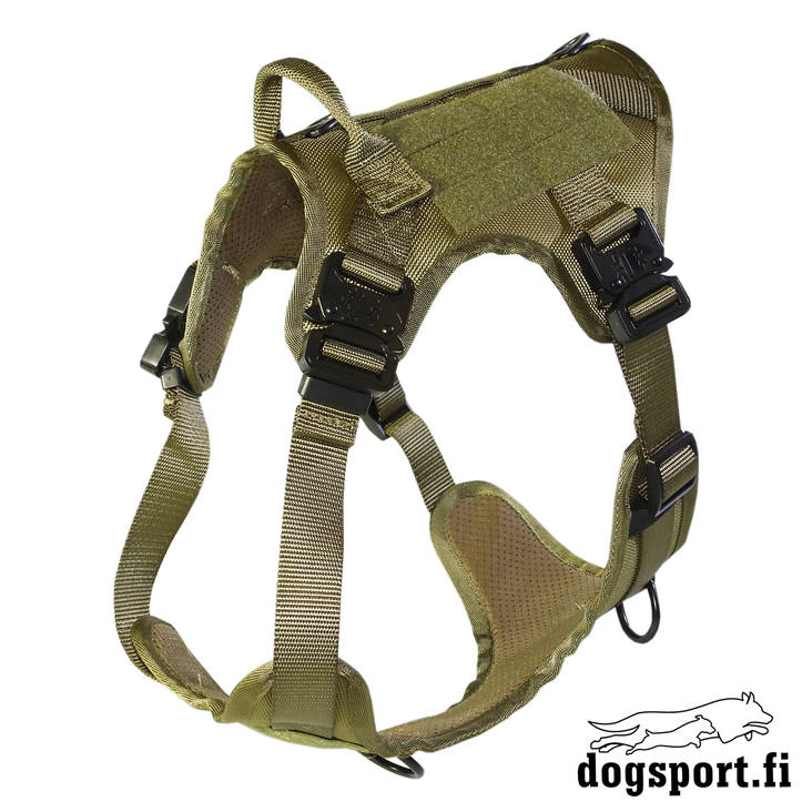 Euro Joe Taktinen valjas khaki S - Koiran valjaat - 2024 - 1