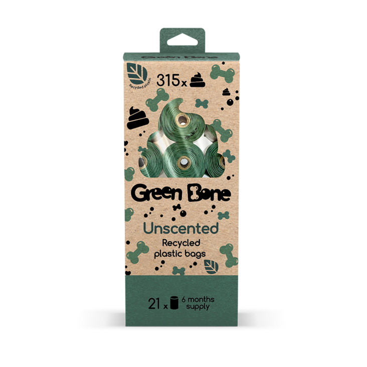 Green Bone kakkapussit 1kpl hajustamaton - Kakkapussit & kotelot - 4774 - 1