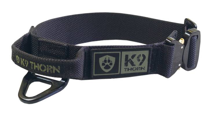 K9 Thorn Bravo kahvapanta musta M - Koiran tekstiilipannat - 754 - 1