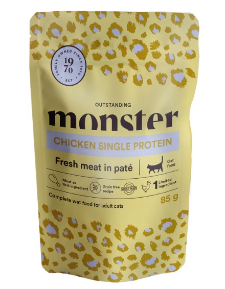 Monster Cat Adult kana 85 g - Monster märkäruoat kissalle - 1604 - 1