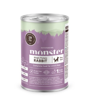Monster Dog Single Protein Kani märkäruoka 400 g - Monster - 3204 - 1