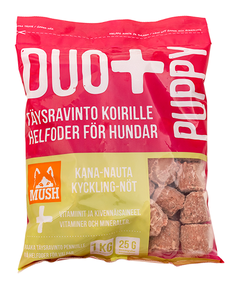 Mush Duo+ Puppy kana-nauta 1 kg - Mush - 3124 - 1
