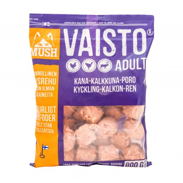 Mush Vaisto Liila kana-kalkkuna-poro 800g - Mush - 3104 - 1