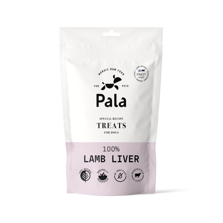 Pala Treats Lamb liver - Lampaanmaksa herkkupalat 100 g - Koulutusherkut - 5154 - 1