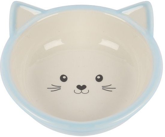 Ruokakuppi kissannaamalla vaaleansininen - Kupit ja ruokailualustat - 1504 - 1