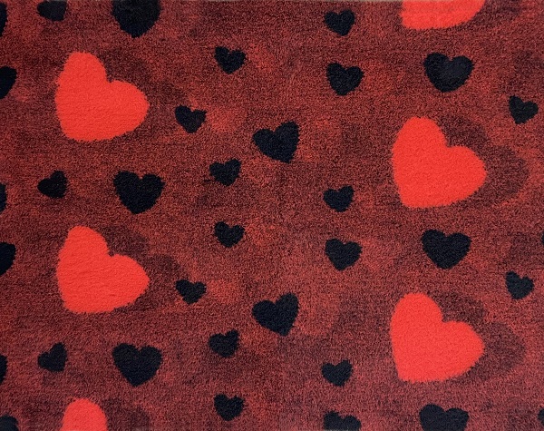 VetBed karva-alusta punainen sydämillä - Koiran pedit ja alustat - 3784 - 1