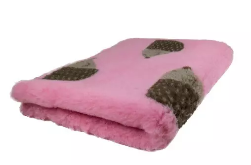 Foxy Fur karva-alusta siili vaaleanpunainen 75x100 cm - Koiran pedit ja alustat - 4454 - 1