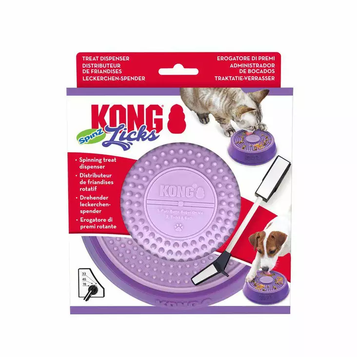 Kong Lick Spinz aktivointikuppi S 15 x 15 x 4 cm - Koiran aktivointilelut - 6014 - 1