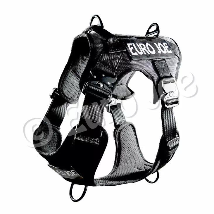 Euro Joe Taktinen valjas musta S - Koiran valjaat - 1124 - 1