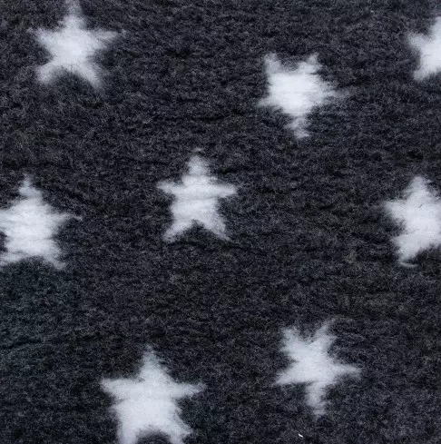 Foxy Fur karva-alusta tummanharmaa tähdillä 75 x 100 cm - Koiran pedit ja alustat - 2414 - 1