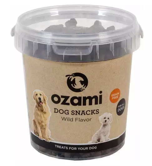 Ozami Dog Snack Grain Free Wild Bucket koiran makupalat 500 g - Koulutusherkut - 2724 - 1