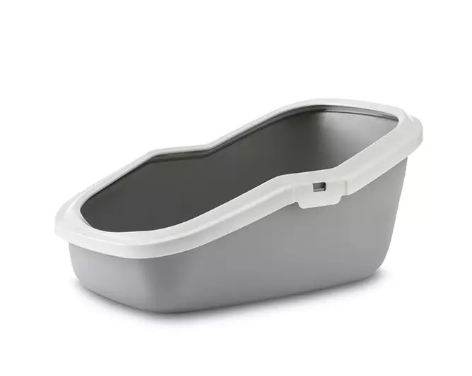 Savic Aseo kissan hiekkalaatikko harmaa 56 x 37 x 27 cm - Kissanvessat ja hiekkalaatikot - 2644 - 1