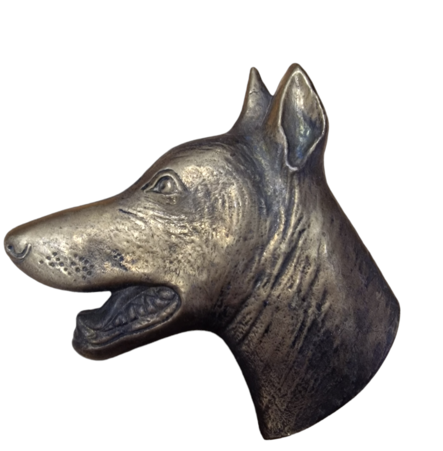 Messinkifiguuri Dobermanni typistetty - Lahjatavarat - 4605 - 1