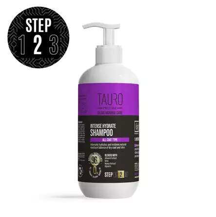 Tauro Natural Care Intense Hydrate syväkosteuttava shampoo koirille ja kissoille 400 ml - Koiran shampoot ja hoitotuotteet - 5725 - 1