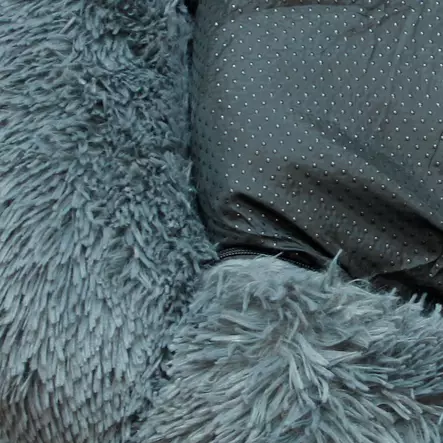 Brava Fluffy rauhoittava peti suorakulmio L tummanharmaa - Koiran pedit ja alustat - 5495 - 2