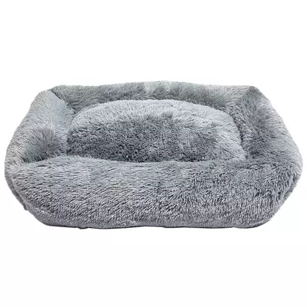 Brava Fluffy rauhoittava peti suorakulmio L tummanharmaa - Koiran pedit ja alustat - 5495 - 1