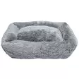 Brava Fluffy rauhoittava peti suorakulmio L tummanharmaa - Koiran pedit ja alustat - 5495 - 1