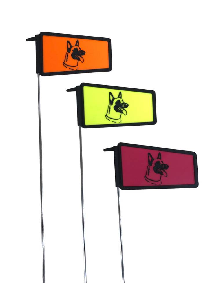 D&C Jälkipaalu muovi malinois, neon keltainen - Jälkipaalut - 465 - 1