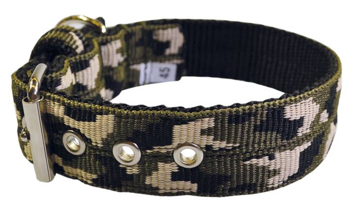 EL PERRO Solkipanta kapea camo 45 cm - Koiran tekstiilipannat - 1315 - 1