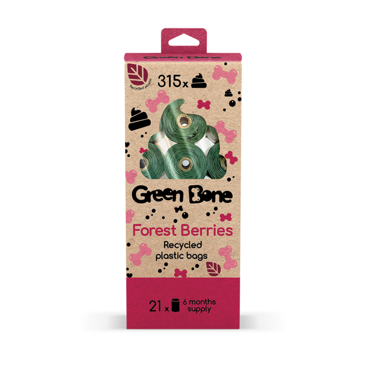 Green Bone kakkapussit 1kpl forest ber. - Kakkapussit & kotelot - 4775 - 1